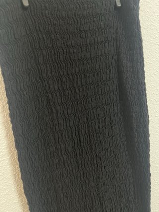 Falda Negra Texturizada