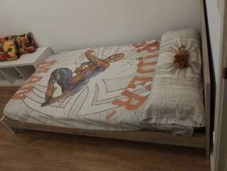Cama Infantil 110cm, Escritorio y Silla