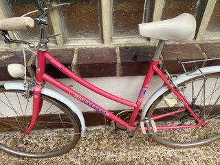 Bicicleta Clásica Peugeot Rosa