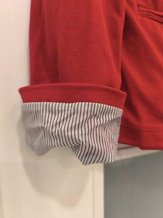 Chaqueta de vestir roja