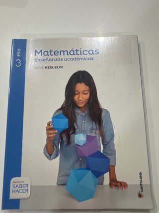 Matemáticas, enseñanzas académicas, 3 ESO serie...