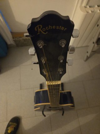 Guitarra Acústica Azul Rochester