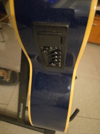Guitarra Acústica Azul Rochester