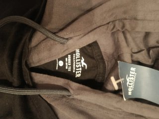 Sudadera con capucha Hollister negra