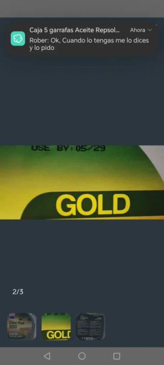 Precintado Aceite Repsol Gold Plus 950 0W30