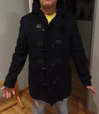 Parka Negra de Hombre Talla XL