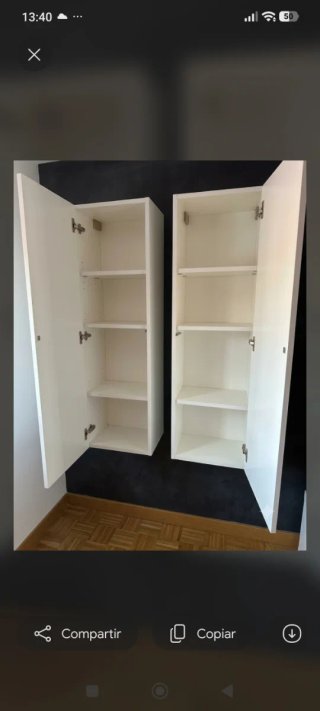 Mueble modular salón blanco