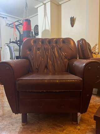2 Divani in Pelle Stile Anni '70