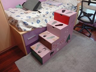 Mueble Escalera para Cama Nido