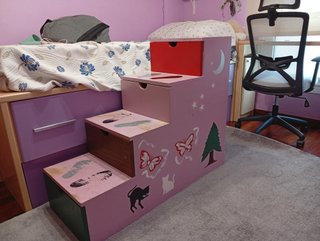 Mueble Escalera para Cama Nido