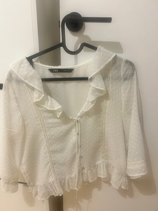 Camisa Blanca Zara Talla S