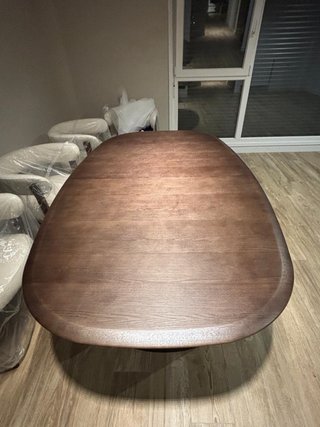 Mesa (TABLA) de Comedor Ovalada Extensible