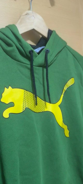 Sudadera Puma Verde con Logo verde talla S