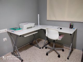 Escritorio en L Blanco
