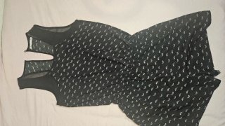 Mono Corto Estampado Negro y Blanco Talla S