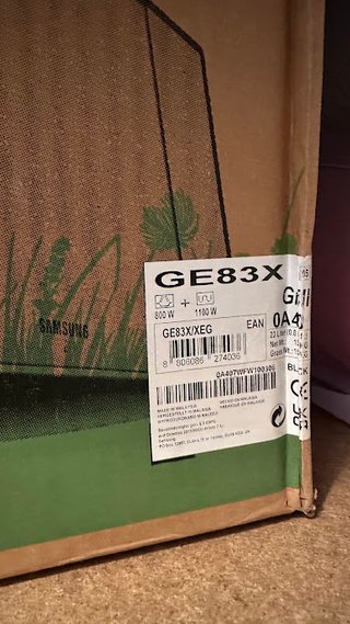 NUEVO Microondas con Grill SamsungGE83X/XEG, 23L