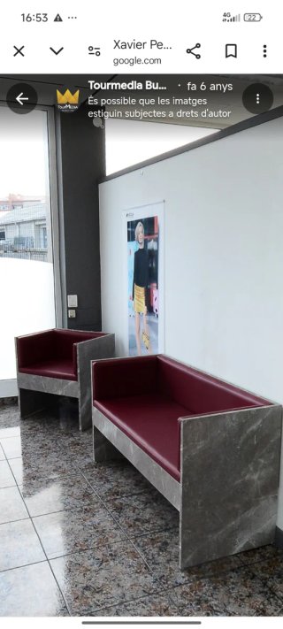 Sofá de peluquería Tourmedia