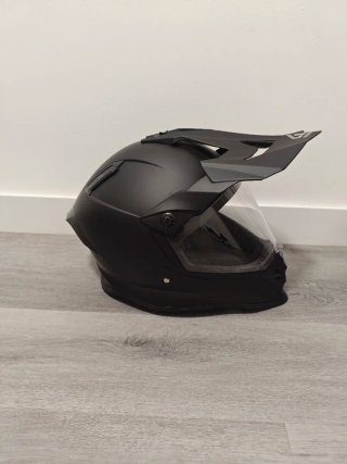 Casco Moto Trail/SM Negro Mate