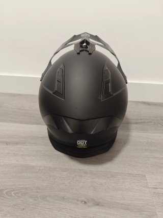 Casco Moto Trail/SM Negro Mate