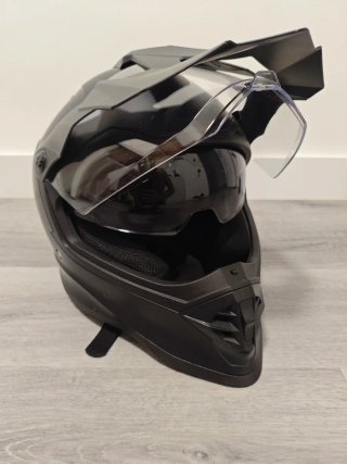 Casco Moto Trail/SM Negro Mate