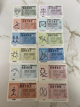 Lotería Nacional Sorteo del Zodiaco - Décimos