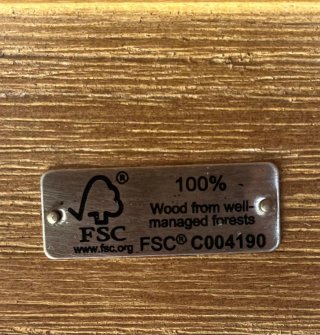 Mesa Redonda de Madera de Acacia 120 cm diámetro