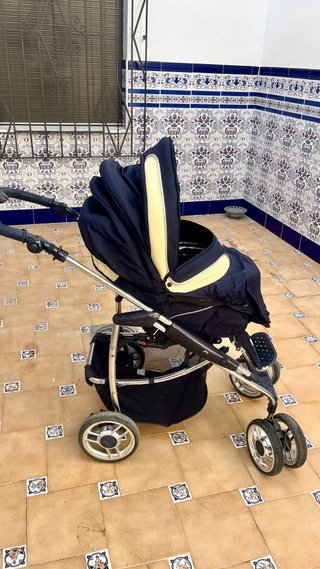 Bebecar Carricoche Completo Azul/Crema