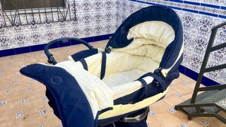 Bebecar Carricoche Completo Azul/Crema