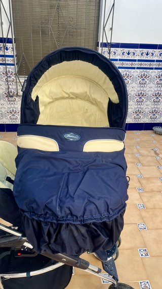 Bebecar Carricoche Completo Azul/Crema