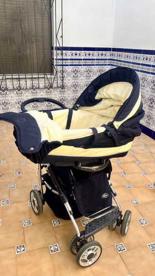Bebecar Carricoche Completo Azul/Crema