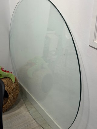 Cristal templado redondo 1.20m gratis a