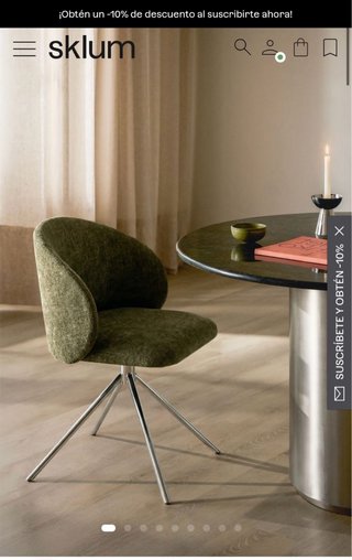 Silla de comedor giratoria Gryon