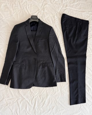 Traje CARAMELO 100% lana Super 120’s azul marino