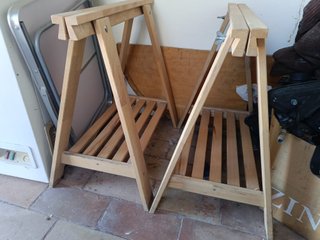 Caballetes de madera Ikea (2 unidades)