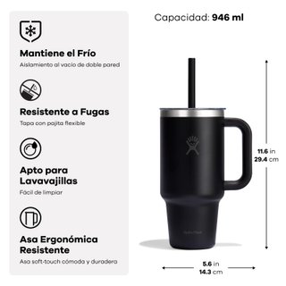 Vaso Térmico 946 ml - Hydro Flask Travel Tumbler
