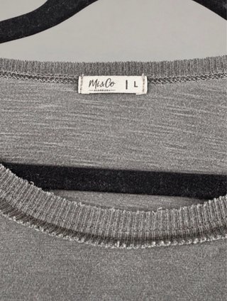 Camiseta Mi&Co Barcelona Gris Manga Larga