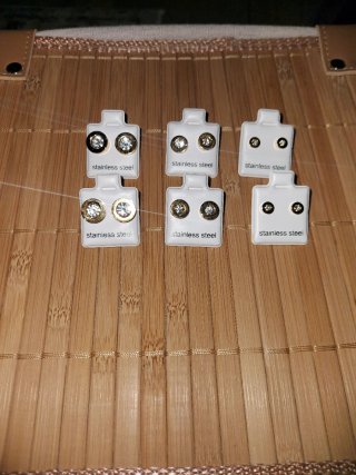 Pendientes de acero inoxidable