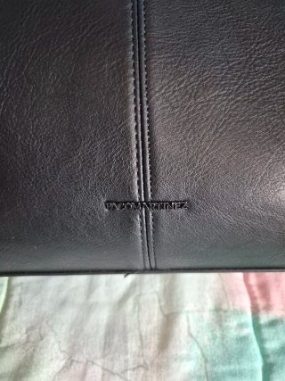 Bolso Shopper Negro con Compartimento Portátil