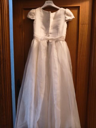Vestido de comunión blanco para niña