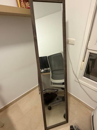 Espejo de cuerpo entero madera y cristal
