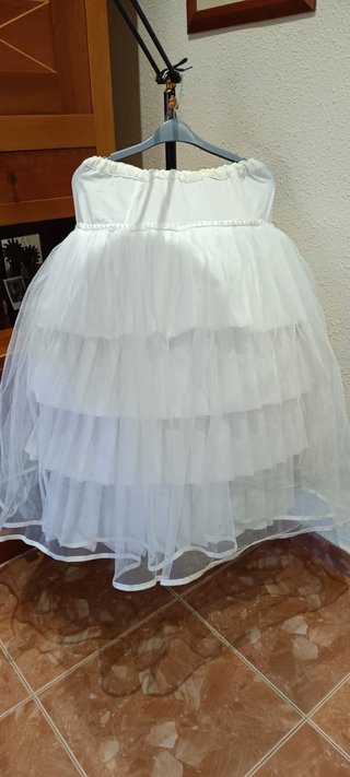 Cancán Fallera 90 cm Blanco