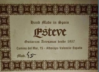 Guitarra Esteve 4 ST Hecha a Mano en España