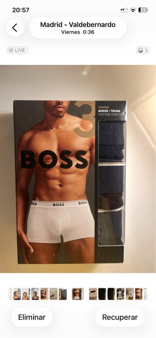 Pack 3 Calzoncillos Hugo Boss