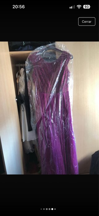 Vestido Morado Fiesta Usado Una Vez