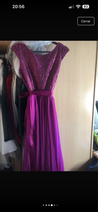 Vestido Morado Fiesta Usado Una Vez