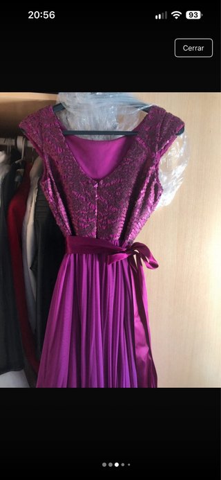 Vestido Morado Fiesta Usado Una Vez