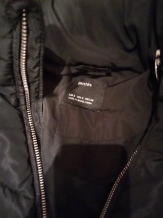 Anorak Chaquetón Bershka Negro