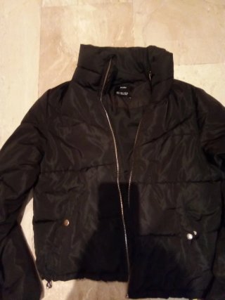 Anorak Chaquetón Bershka Negro