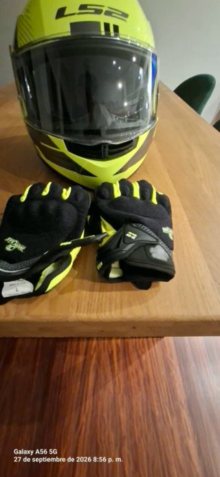 Casco Modular LS2 + Guantes Iron Jias