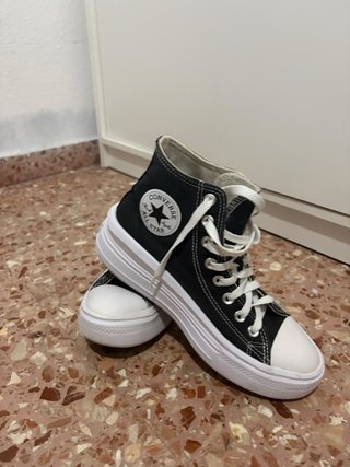 Converse plataforma negras